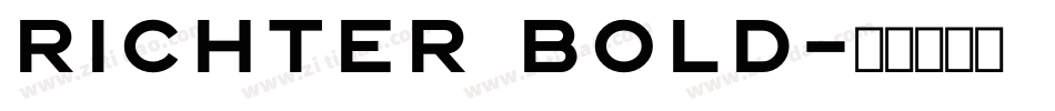Richter Bold字体转换